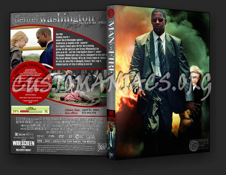 Man on Fire dvd cover