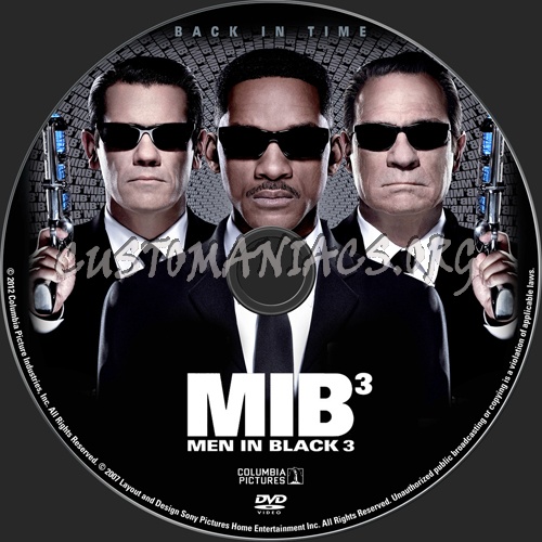 Men In Black 3 aka Men in Black III dvd label