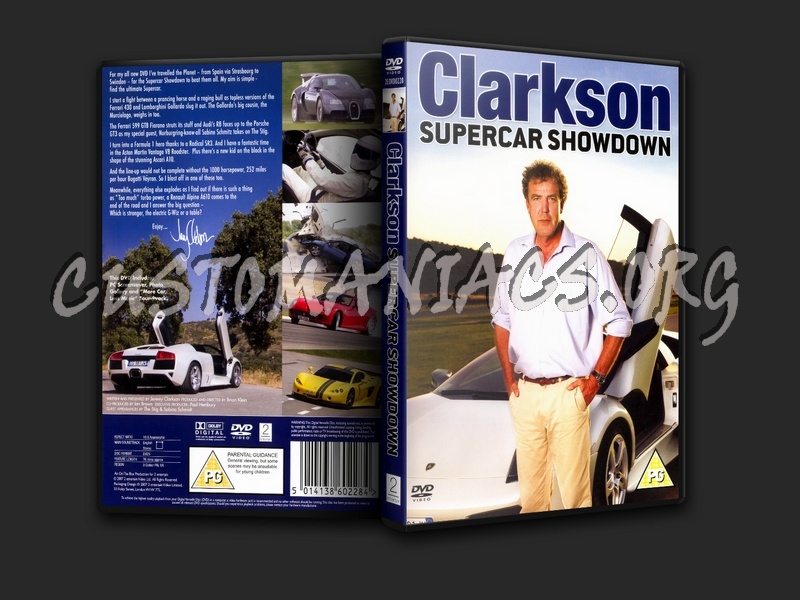 Jeremy Clarkson Supercars Showdown dvd cover