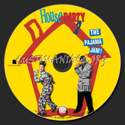 House Party 2 dvd label