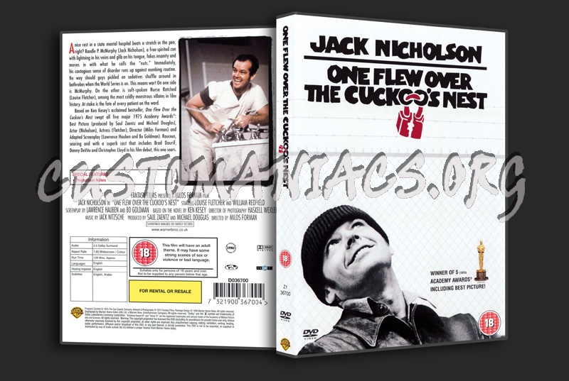 One Flew Over The Cuckoo's Nest dvd cover