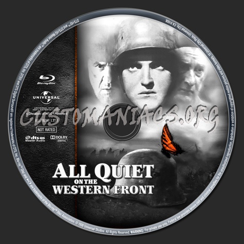 All Quiet On The Western Front blu-ray label