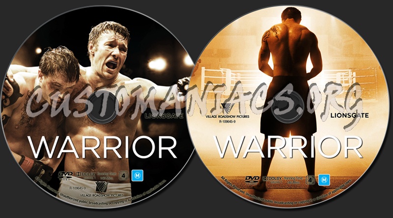 Warrior dvd label