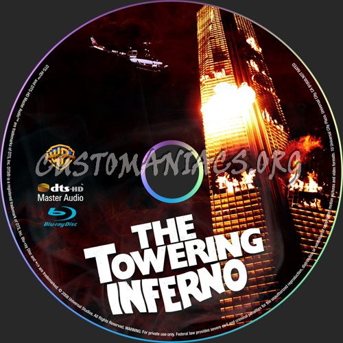 Towering Inferno blu-ray label