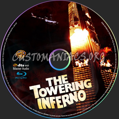 Towering Inferno blu-ray label