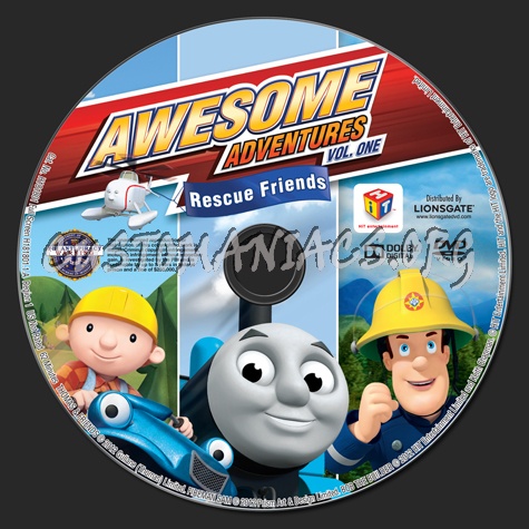 Awesome Adventures Volume 1 Rescue Friends dvd label