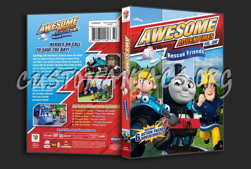 Awesome Adventures Volume 1 Rescue Friends dvd cover