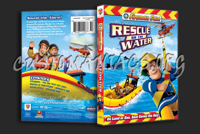 Fireman Sam Rescue on the Water dvd cover