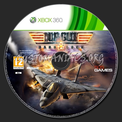 Top Gun: Hard Lock dvd label