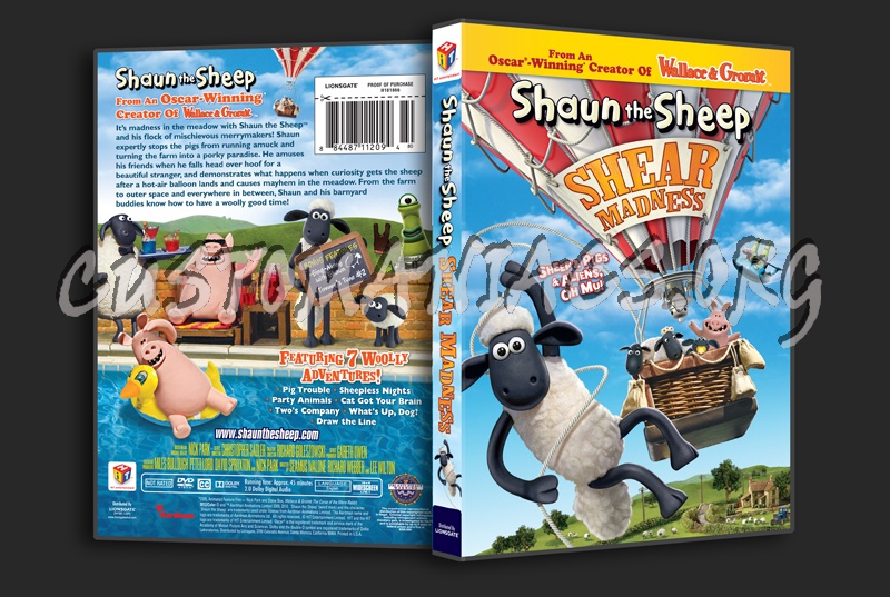 Shaun the Sheep Shear Madness dvd cover