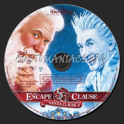 The Santa Clause 3 dvd label