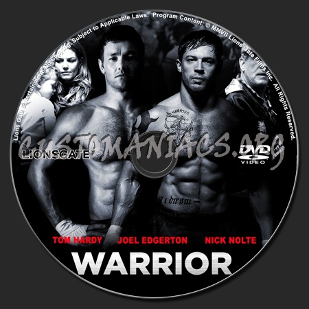 Warrior 2011 dvd label