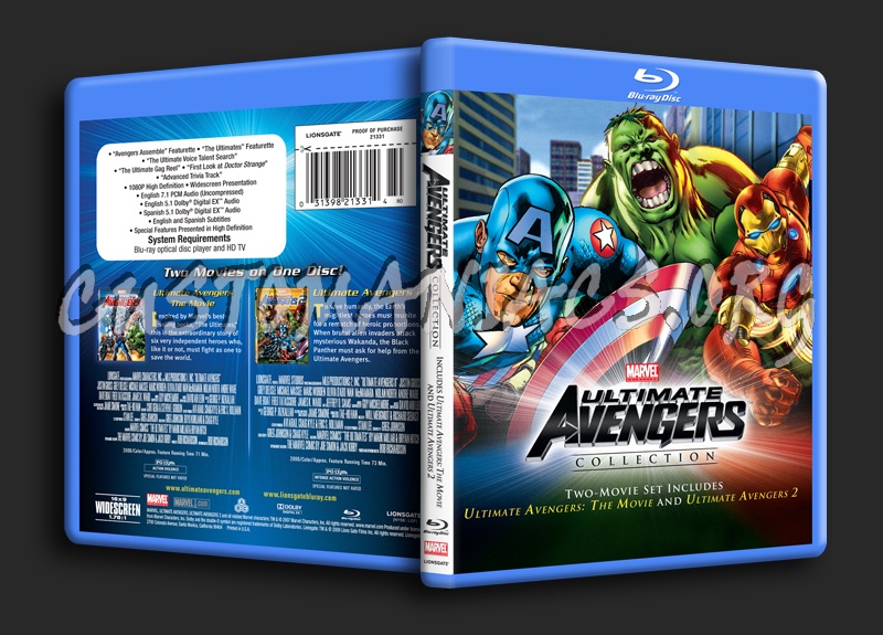 Ultimate Avengers Collection blu-ray cover