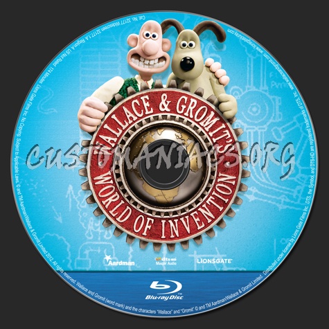 Wallace & Gromit's World of Invention blu-ray label