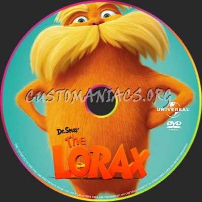 The Lorax dvd label