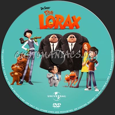 The Lorax dvd label