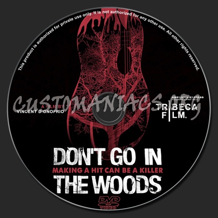 Don't Go In The Woods dvd label