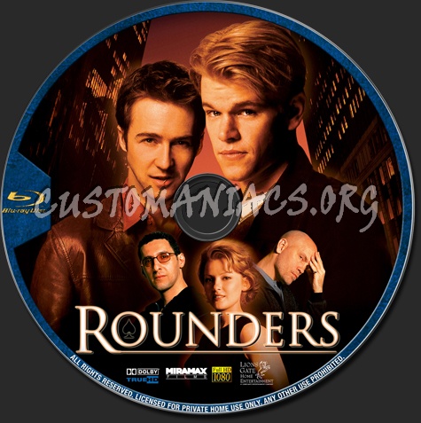 Rounders blu-ray label