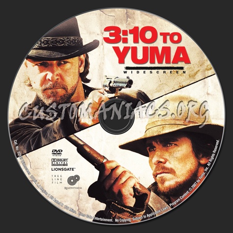 3:10 To Yuma dvd label