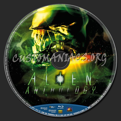 Alien Anthology blu-ray label