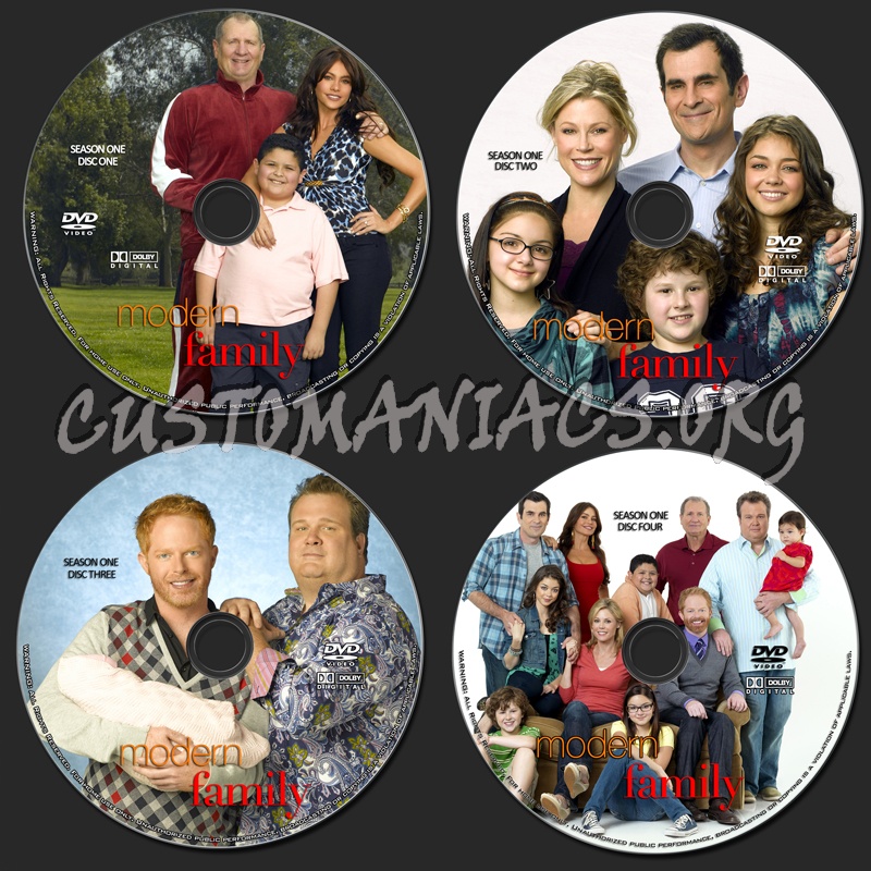 Modern Family - Season 1 dvd label