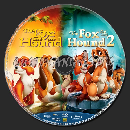 The Fox and the Hound and The Fox and the Hound II blu-ray label