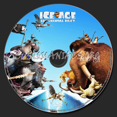 Ice Age: Continental Drift dvd label