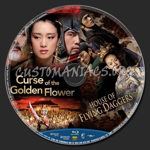 House Of Flying Daggers & Curse Of The Golden Flower blu-ray label