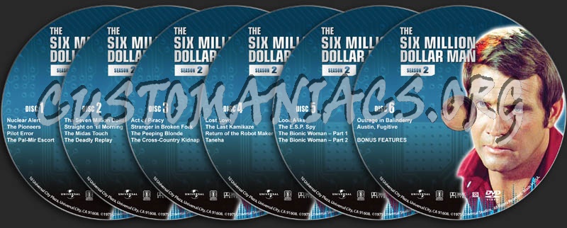 The Six Million Dollar Man - Season 2 dvd label