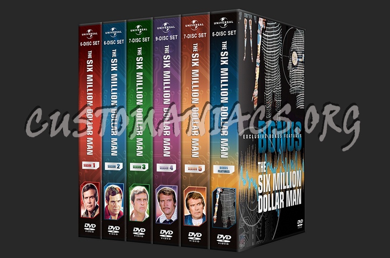 The Six Million Dollar Man - Seasons 1-5 + Bonus dvd cover