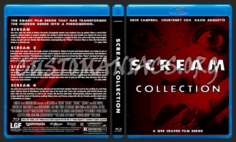 Scream Collection blu-ray cover