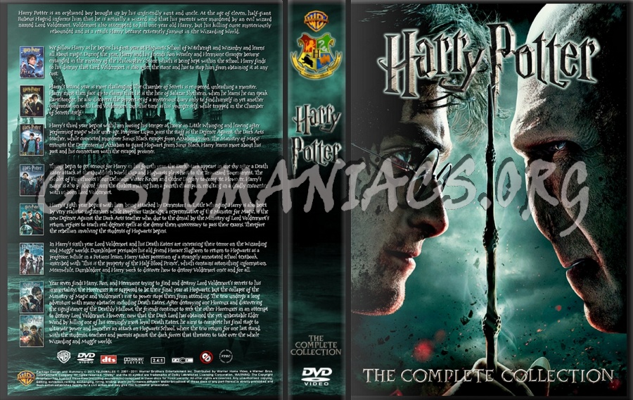 Harry Potter Complete Collection dvd cover