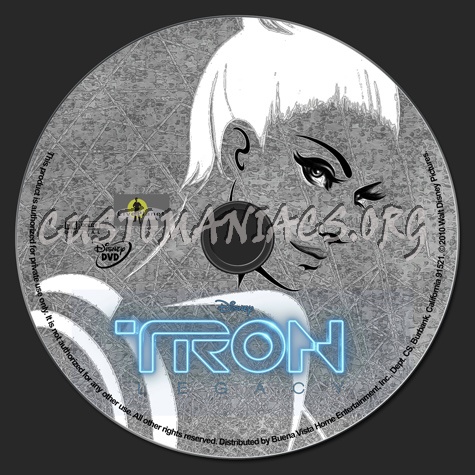 Tron: Legacy dvd label