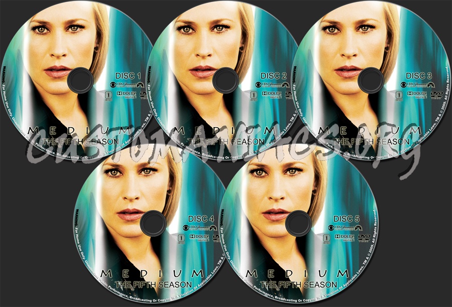 Medium Season 5 dvd label