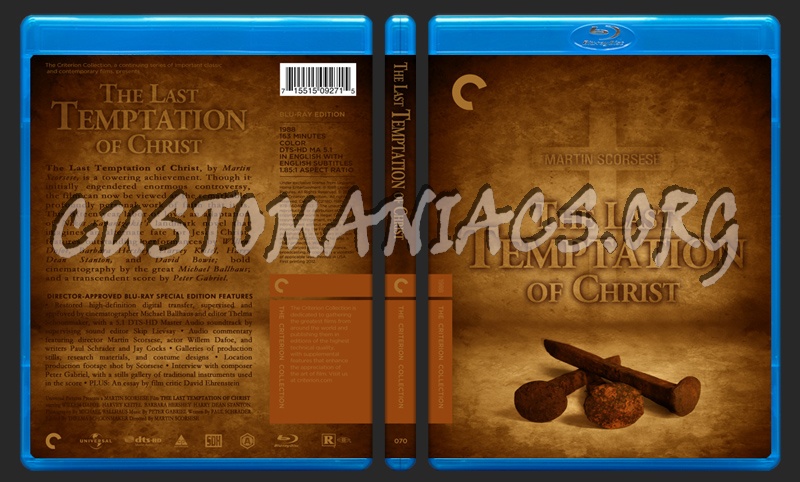 070 - The Last Temptation Of Christ blu-ray cover