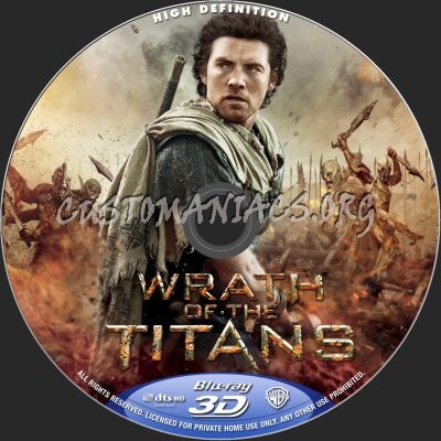 Wrath Of The Titans (2D+3D) blu-ray label