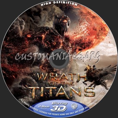 Wrath Of The Titans (2D+3D) blu-ray label