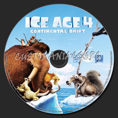 Ice Age: Continental Drift dvd label