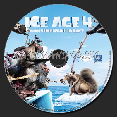 Ice Age: Continental Drift dvd label