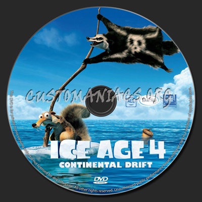 Ice Age: Continental Drift dvd label