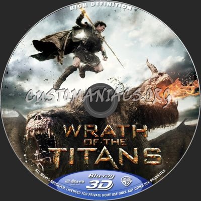 Wrath Of The Titans (2D+3D) blu-ray label