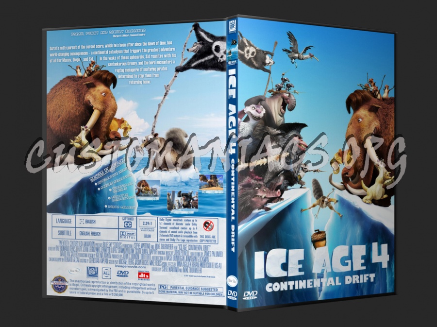 Ice Age: Continental Drift dvd cover