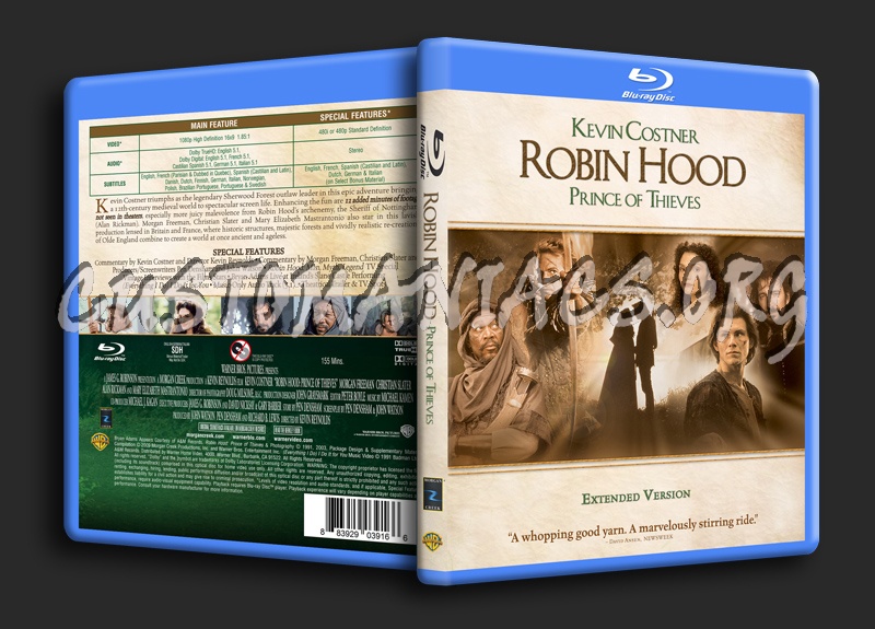 Robin Hood Prince Of Thieves blu-ray cover
