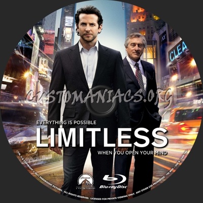 Limitless blu-ray label