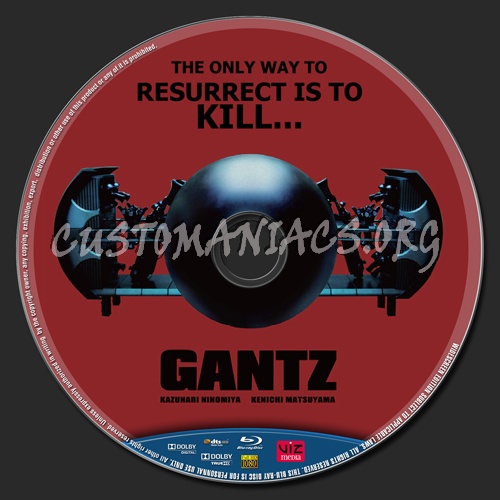 Gantz (2010) blu-ray label
