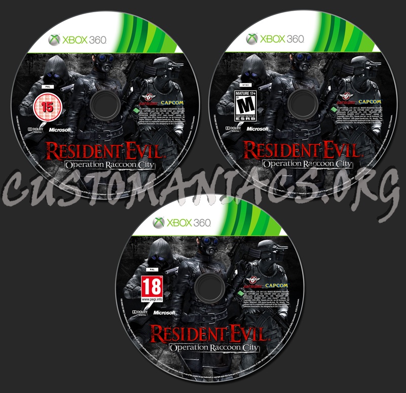 Resident Evil: Operation Raccoon City dvd label
