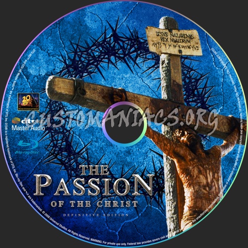 Passion Of The Christ, The: Definitive Edition blu-ray label