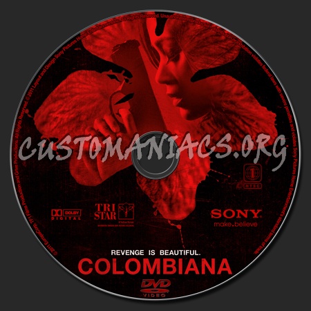 Colombiana dvd label