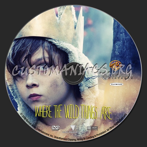 Where The Wild Things Are dvd label