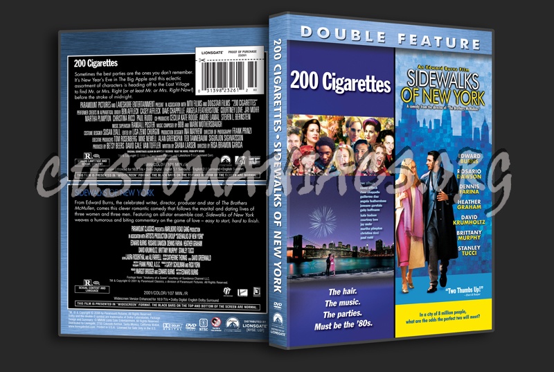 200 Cigarettes / Sidewalks of New York dvd cover